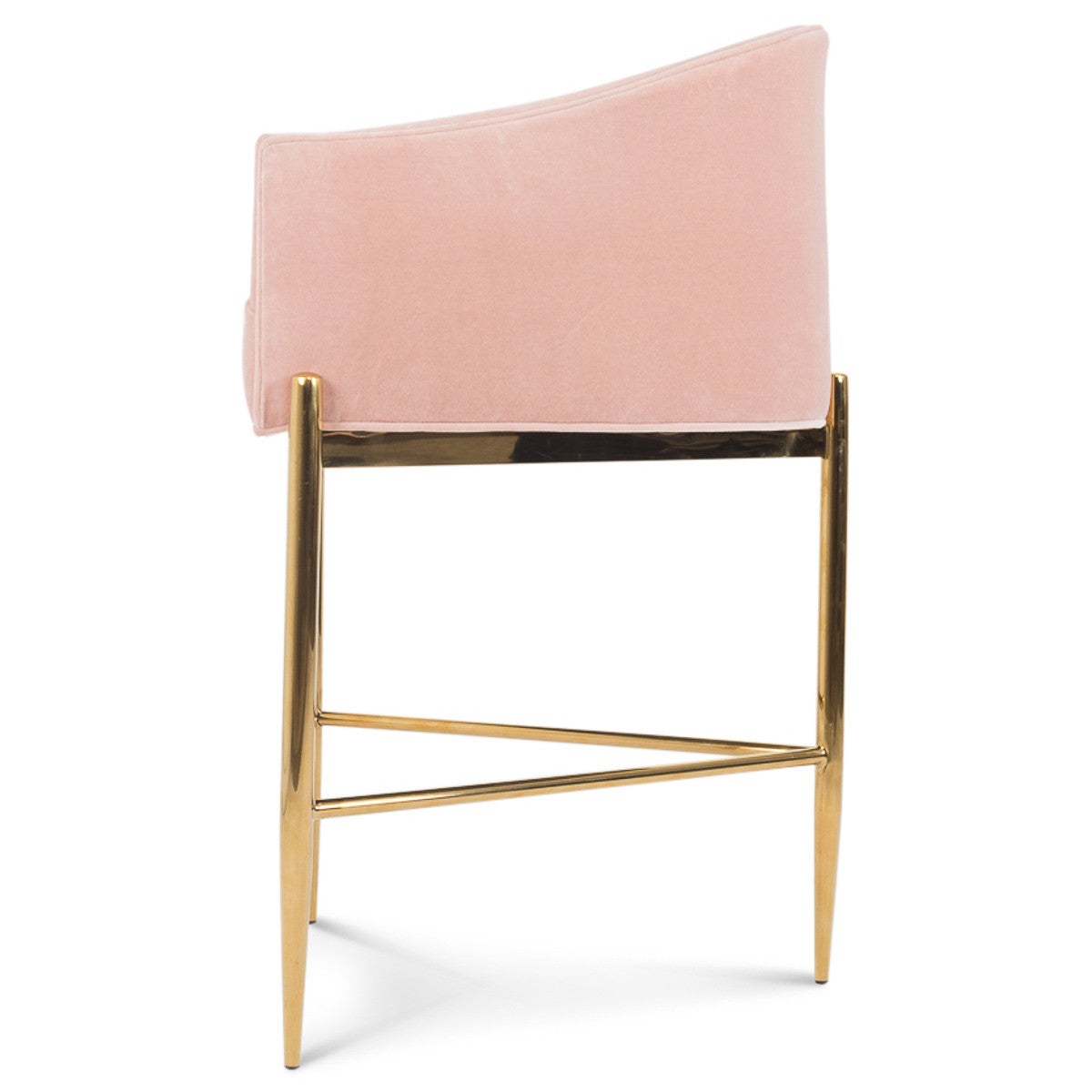 Art Deco Bar and Counter Stool in Velvet