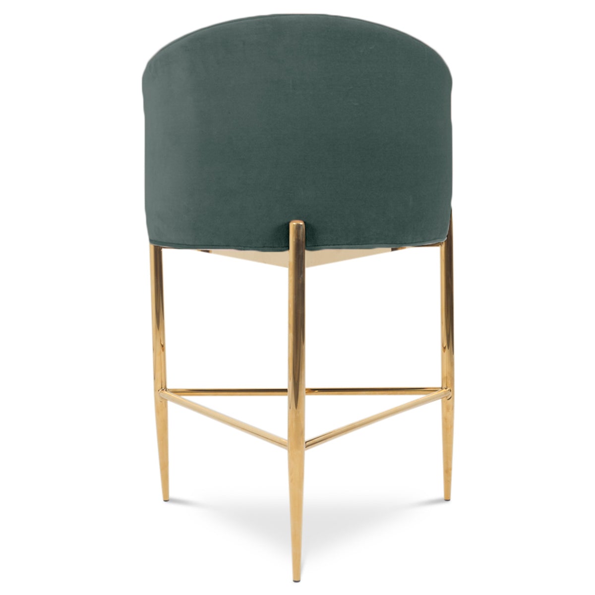 Art Deco Bar and Counter Stool in Velvet
